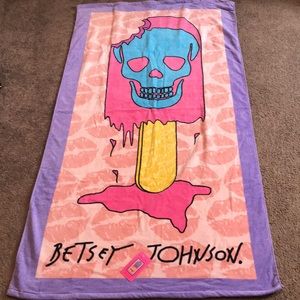 Betsey Johnson Skull Popsicle Beach Towel